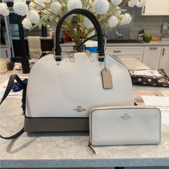 Coach large Sierra color block satchel - Picture 1 of 16